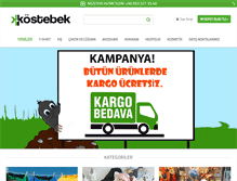 Tablet Screenshot of kostebek.com.tr